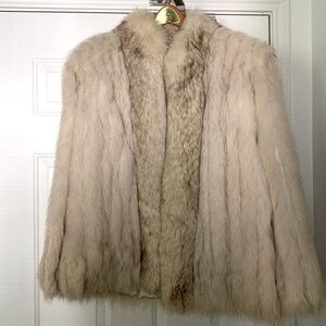 Vintage 1980’s Glam Rock N Roll Disco Fur Jacket